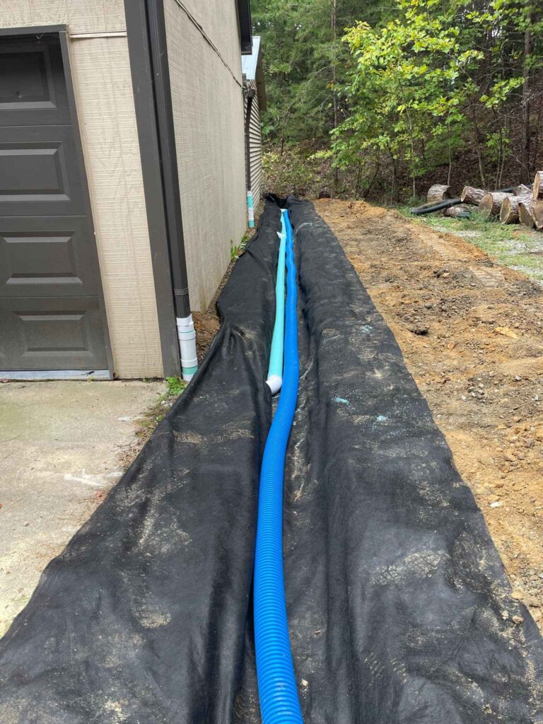 Yard Drainage Harrisburg NC 5 French Drain & Downspouts Harrisburg